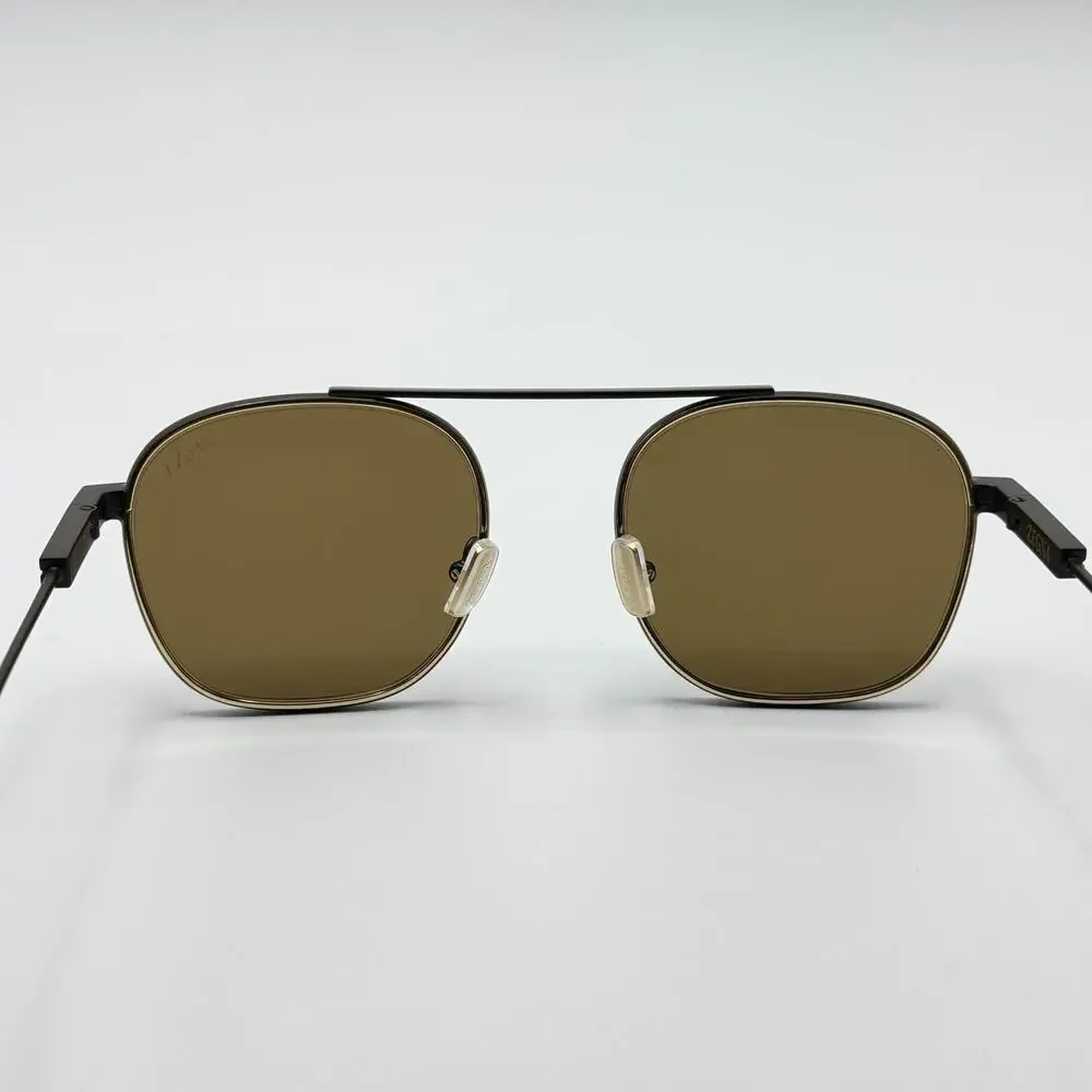 Ermenegildo Zegna Sunglasses EZ0290 49E Matte Dark Brown Frame Brown Lens 53mm